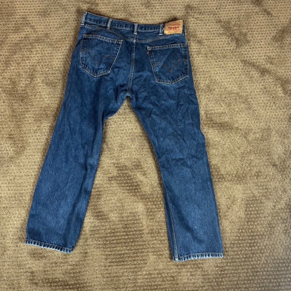 Levi's 505 Jeans Mens 36x29 Blue Good Straight Fit Medium Wash Denim 6626